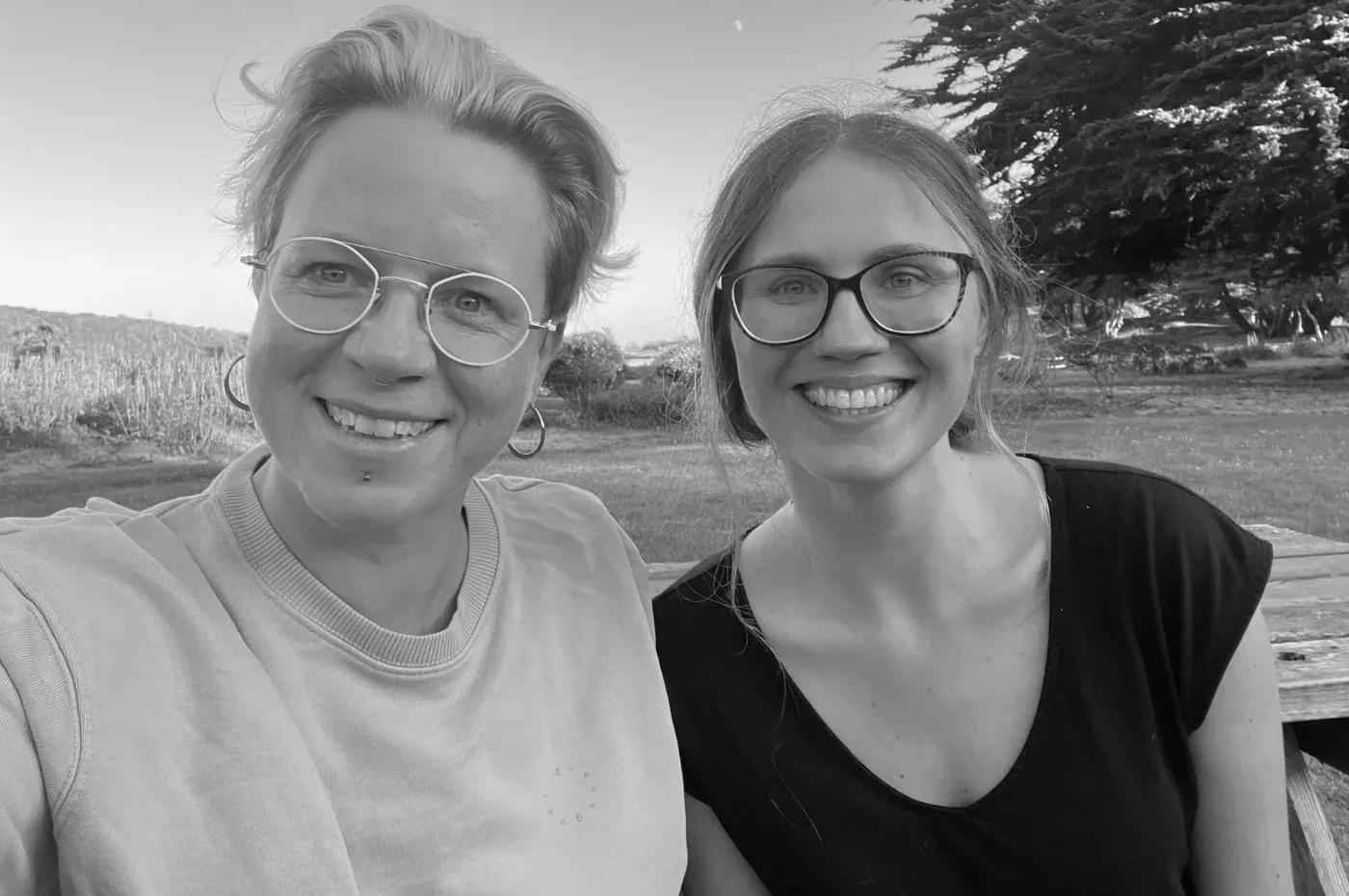 Anne Schulze mit Karolina Sarek