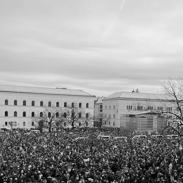 Demonstration gegen Rechtsextremismus in München