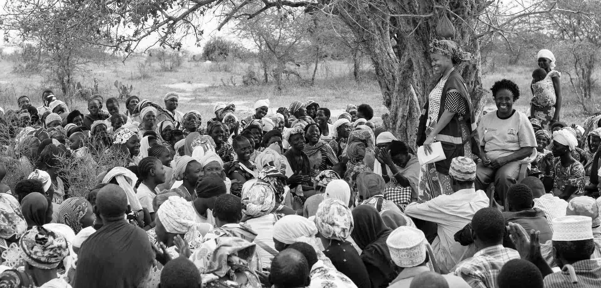 GiveDirectly Gemeindeversammlung („Baraza“) in Kilifi, Kenia