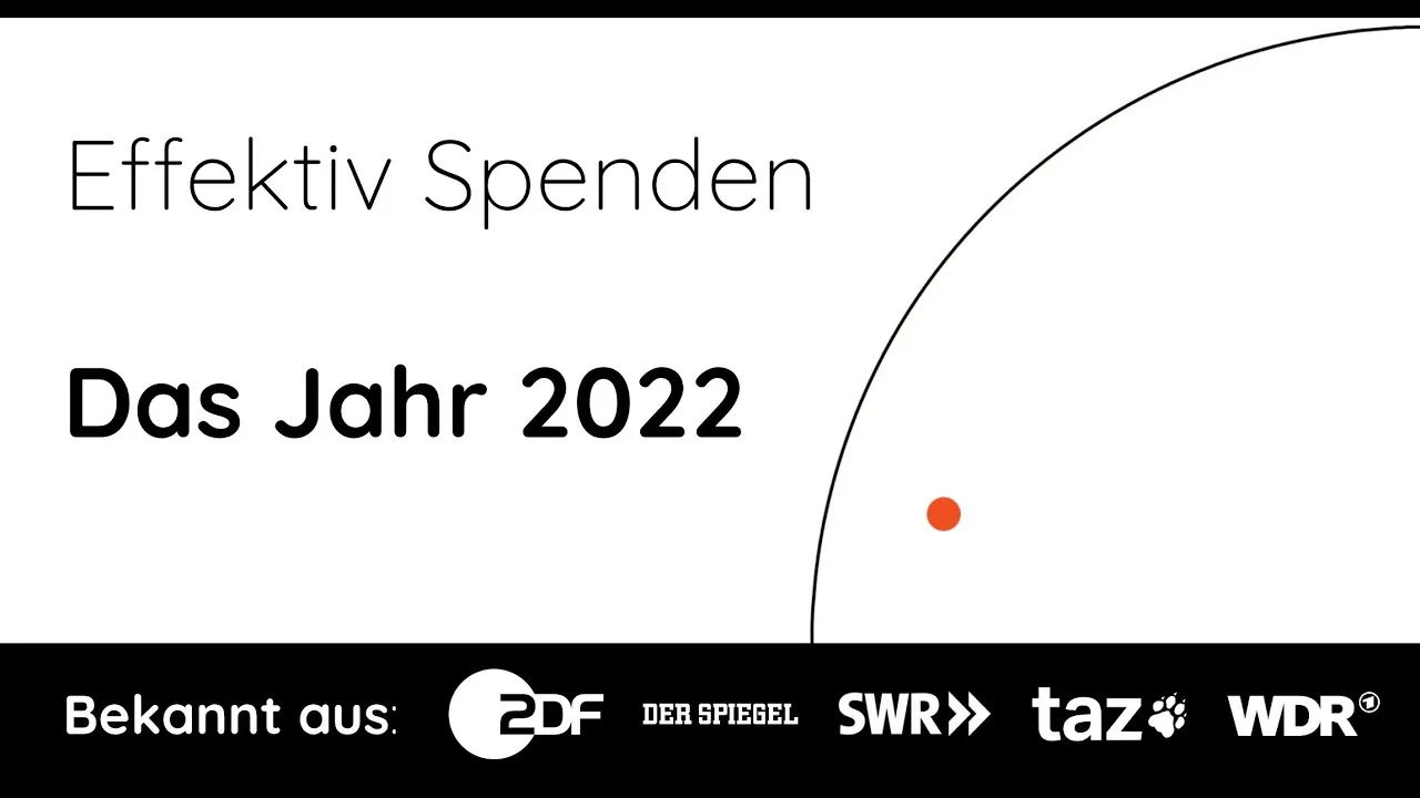 Effektiv Spenden: Jahresrückblick 2022