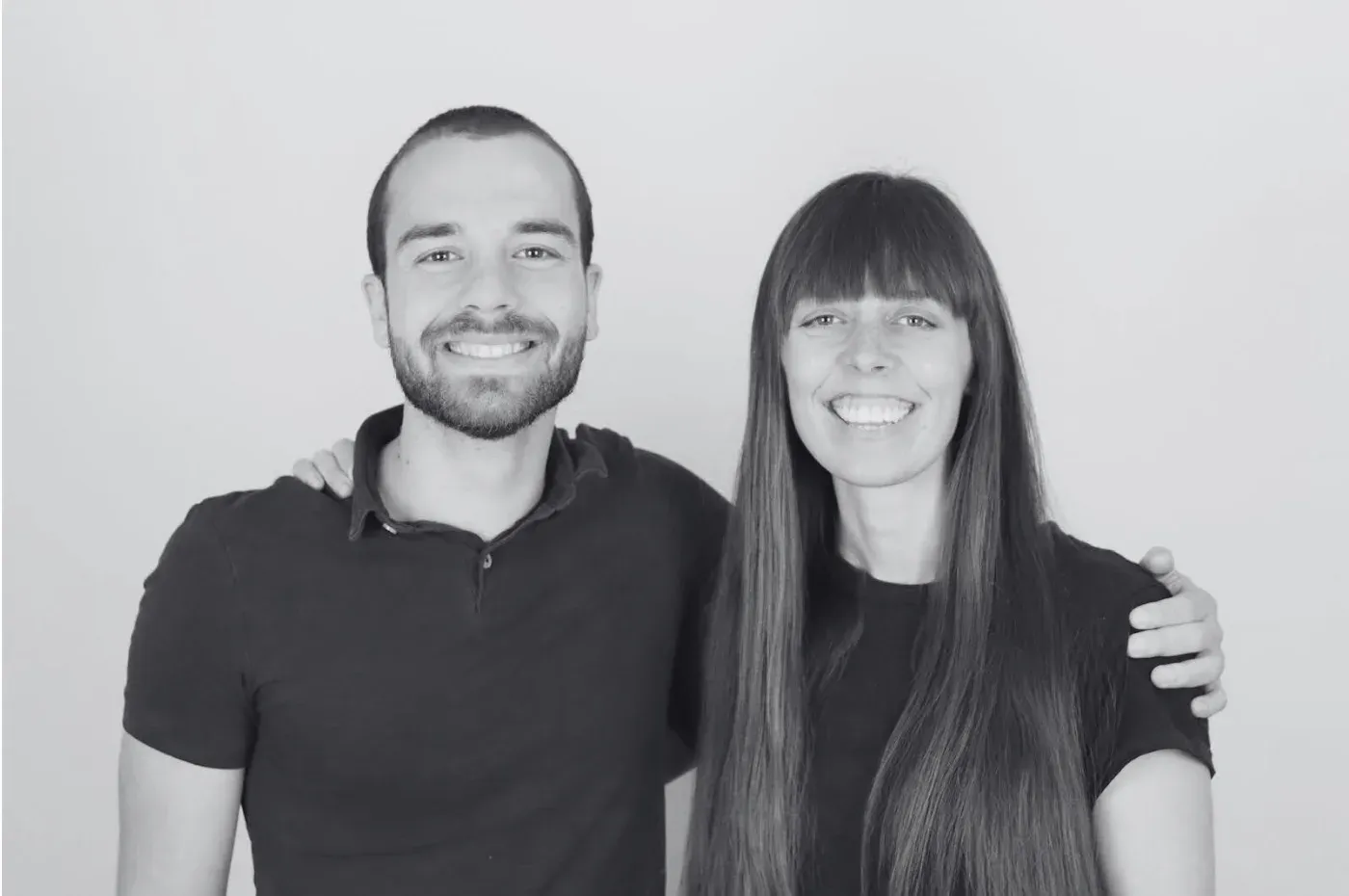 The founders of Mieux Donner Romain Barbe and Jennifer Stretton