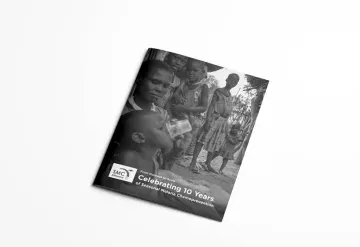Titelseite des SMC-Alliance-Berichts „Celebrating 10 Years of Seasonal Malaria Chemoprevention“