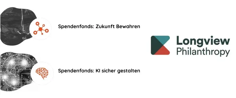 Logo Longview Philanthropy, Berater für Spendenfonds Zukunft bewahren und KI sicher gestalten