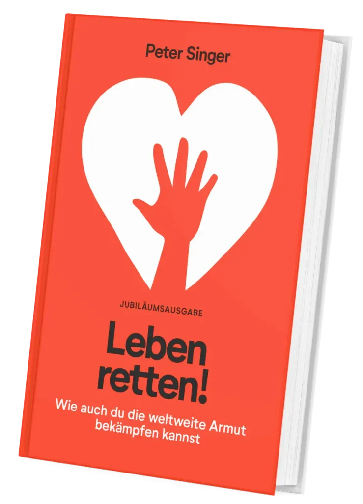 Book cover of "Leben retten!" by Peter Singer