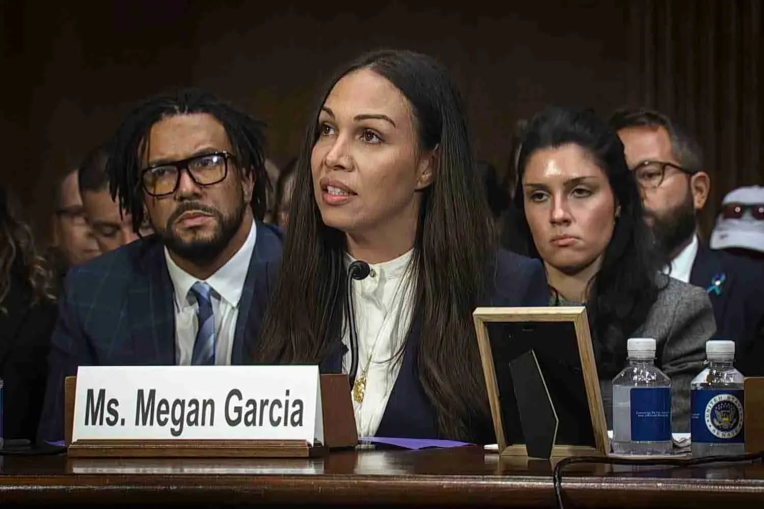 Megan Garcia testifying before the US Senate