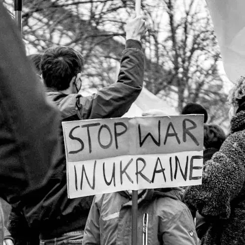 Protest gegen Ukraine Krieg